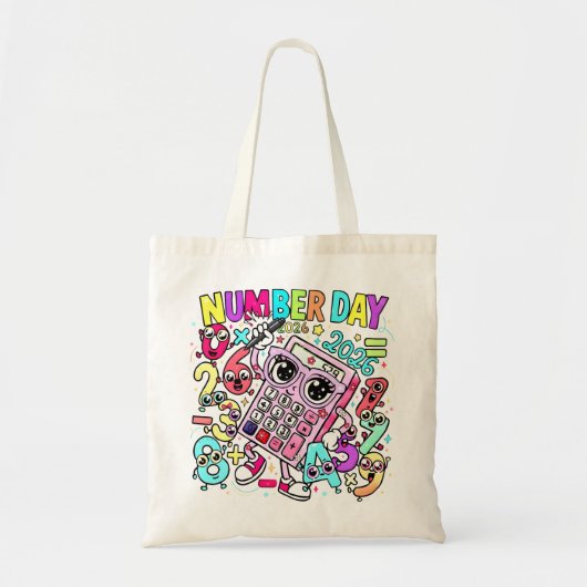 Number Day Tote Bag | Fun Maths Numbers (Devant)