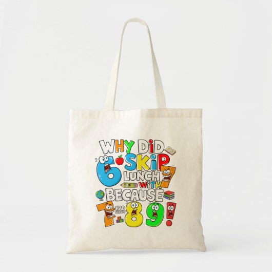 Number Day Tote Bag | Funny Maths Numbers (Devant)