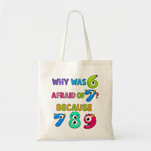 Number Day Tote Bag | Funny Maths Numbers (Devant)