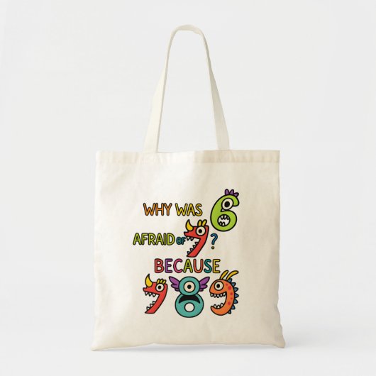 Number Day Tote Bag | Funny Maths Numbers (Devant)