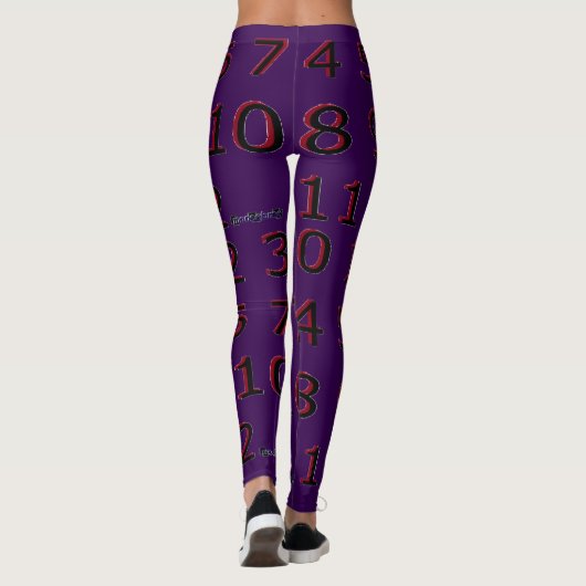 Number Eye Chart  Leggings (Achterkant)