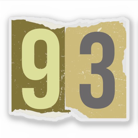 Number Magazine Ransom 93 Sticker (Voorkant)