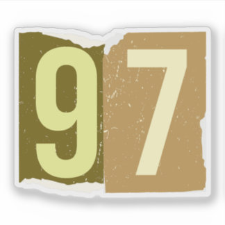 Number Magazine Ransom 97 Sticker