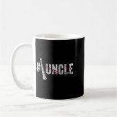 Number One Baseball Uncle Fathers Day Funny Baseba Koffiemok (Links)