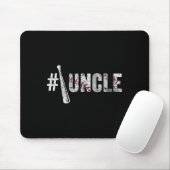 Number One Baseball Uncle Fathers Day Funny Baseba Muismat (Met muis)