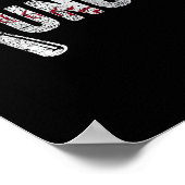 Number One Baseball Uncle Fathers Day Funny Baseba Poster (Hoek)