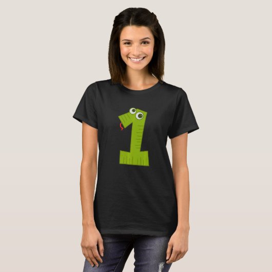 Number One Counting math Costume T-shirt (Voorkant volledig)