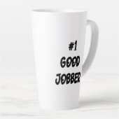 Number One Good Jobber Cat Latte Mug (Angle droit)