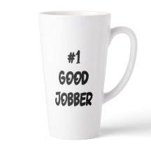 Number One Good Jobber Cat Latte Mug