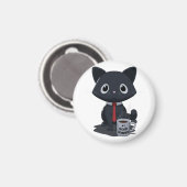 Number One Good Jobber Cat Magnet Magneet (Voorkant / Achterkant)