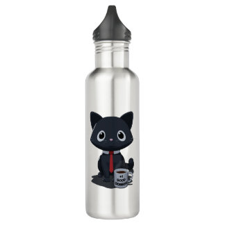 Number One Good Jobber Cat Water Bottle Waterfles