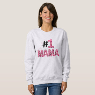 Number One Mama Typografie Bloemrijke Bijen Trui