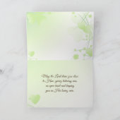 Numbers 6 24-26 Moge de Heer U Zegenen Iers ontwer Kaart (Binnen)