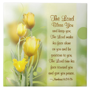 Numbers 6 24-26 The Lord bless you and keep you Tegeltje