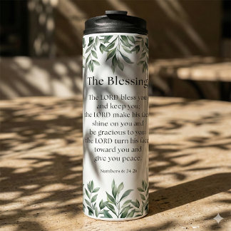 Numbers 6:24-26 The Lord Bless You and Keep You Thermosbeker