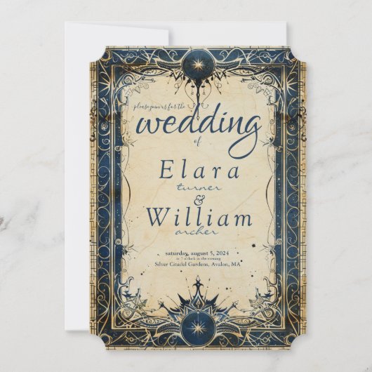 Numenorean koninklijke bruiloft uitnodiging (Voorkant)