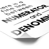 Numerator en noemer foto afdruk (Hoek)