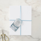 Numeri 6 Heer zegene u de winter van de Bijbel Cadeaulabel (Met Touw)