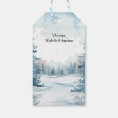 Numeri 6 Heer zegene u de winter van de Bijbel Cadeaulabel (Achterkant)