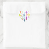 Numeriek Hart Sticker (Tas)