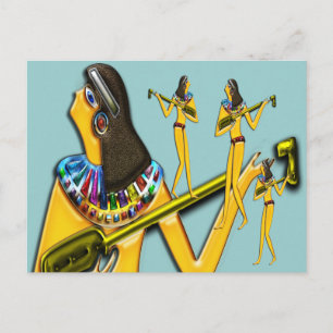 numériquement Peint; Carte postale égyptienne prim