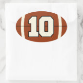 Numéro 10 Sticker de football (Sac)