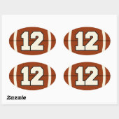 Numéro 12 Sticker de football. (Feuille)