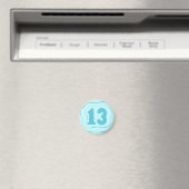 Numéro 13 aimant avec ondulations bleu aqua (In Situ (Lave-vaisselle))