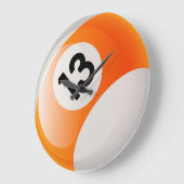 Numéro 13 Billiards Horloge à billes (Angle)