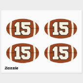 Numéro 15 Sticker de football. (Feuille)