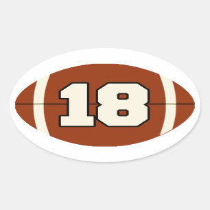 Numéro 18 Sticker de football