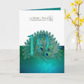 Numéro 19 / âge / années / 19e anniversaire modèle (Fleur jaune)