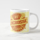 Numéro 1 Lacrosse Coach Jumbo Café Mug (Droite)