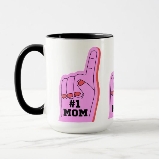 NUMÉRO 1 MOM FUNNY MÈRES JOUR MUG (Gauche)