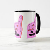 NUMÉRO 1 MOM FUNNY MÈRES JOUR MUG (Devant droit)