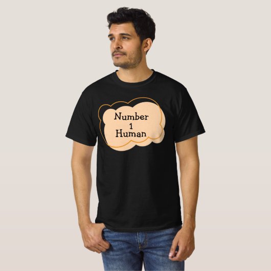 Numéro 1 T-shirt humain (Devant entier)