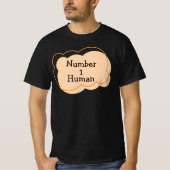 Numéro 1 T-shirt humain (Devant)