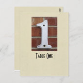 Numéro 1 table vraie carte postale en ivoire (Devant / Derrière)