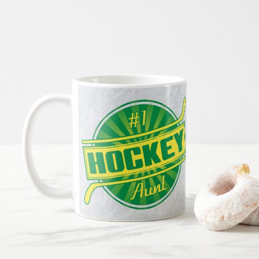 Numéro 1 Tante de hockey Mug (Avec donut)