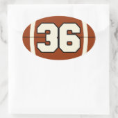 Numéro 36 Sticker pour football (Sac)
