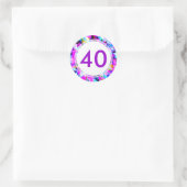 Numéro 40 - Sticker rond (Sac)