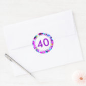 Numéro 40 - Sticker rond (Enveloppe)