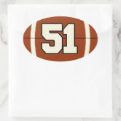Numéro 51 Sticker de football (Sac)
