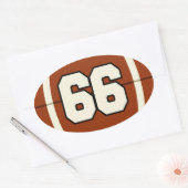 Numéro 66 Sticker pour football (Enveloppe)