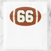Numéro 66 Sticker pour football (Sac)