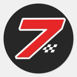 Numéro 7 - Autocollant