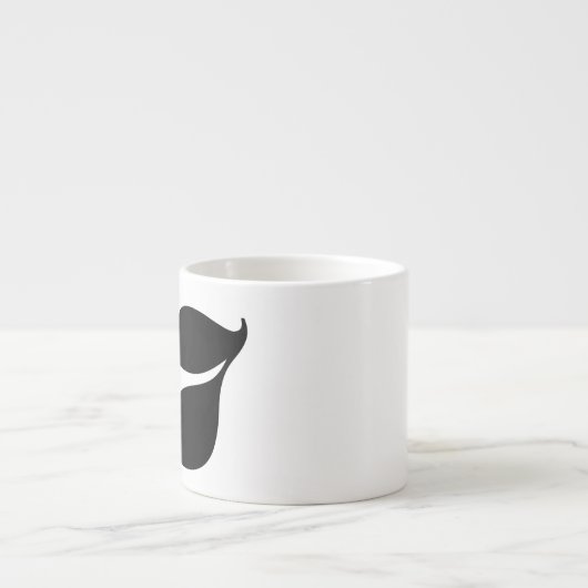 Numéro 7 Typographie Espresso mug (Devant)