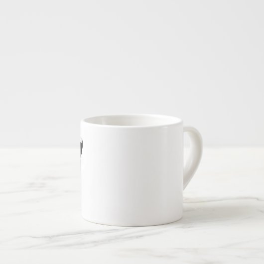 Numéro 7 Typographie Espresso mug (Devant droit)
