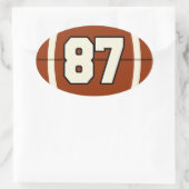 Numéro 87 Sticker pour football (Sac)