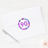 Numéro 90 - Sticker rond (Enveloppe)